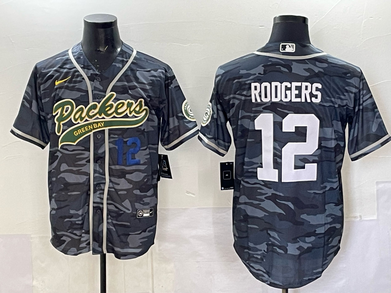 Men Green Bay Packers #12 Rodgers camo Nike NFL 2025 jersey 032->green bay packers->NFL Jersey